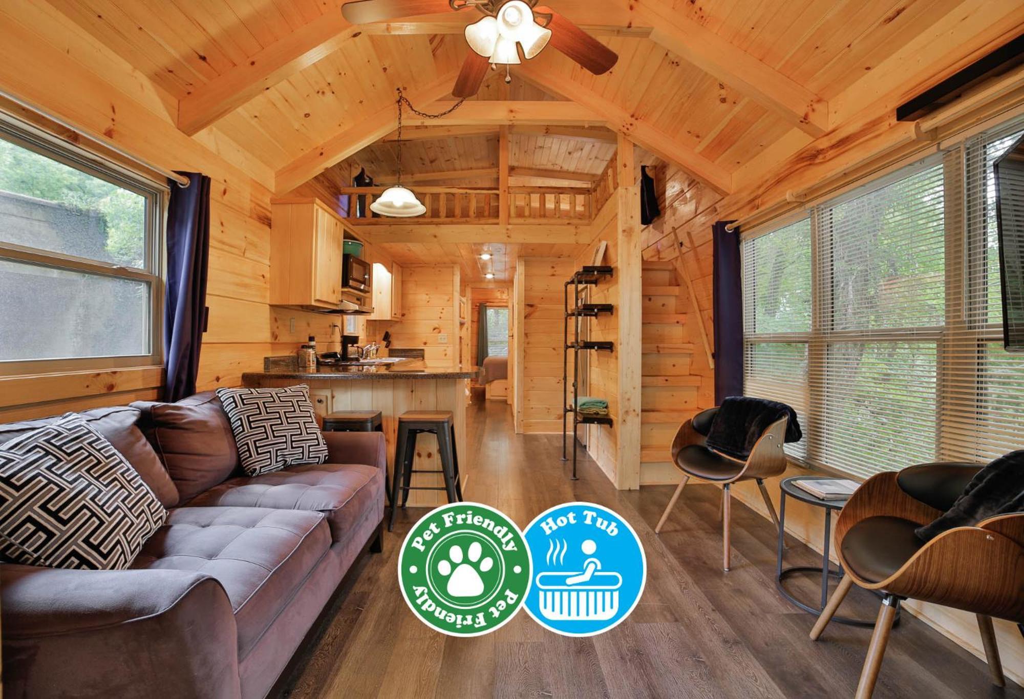 Thomas Cabin Forest Tiny Cabin With Hot Tub Chattanooga Exterior foto
